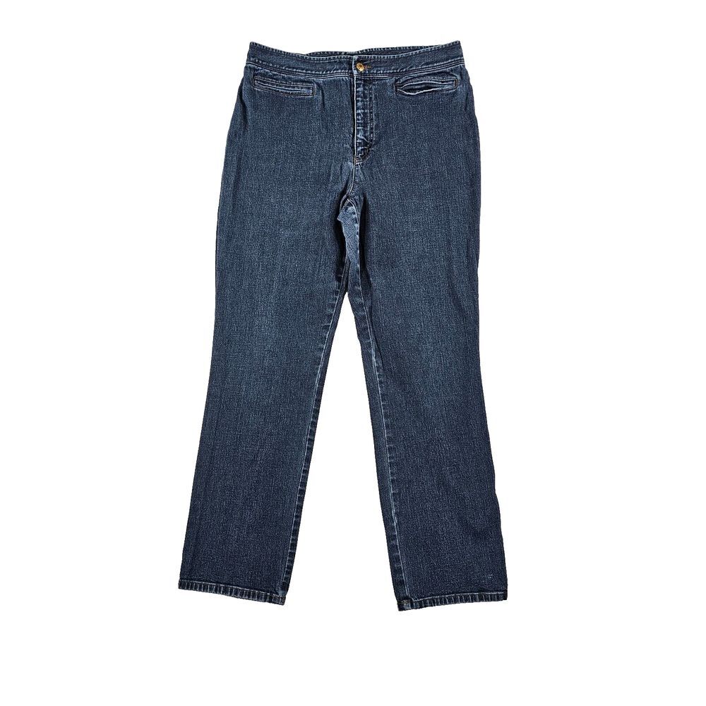 VTG Lauren Jeans Co. Ralph Lauren Straight Leg Jeans High Rise Medium Wash 12‎